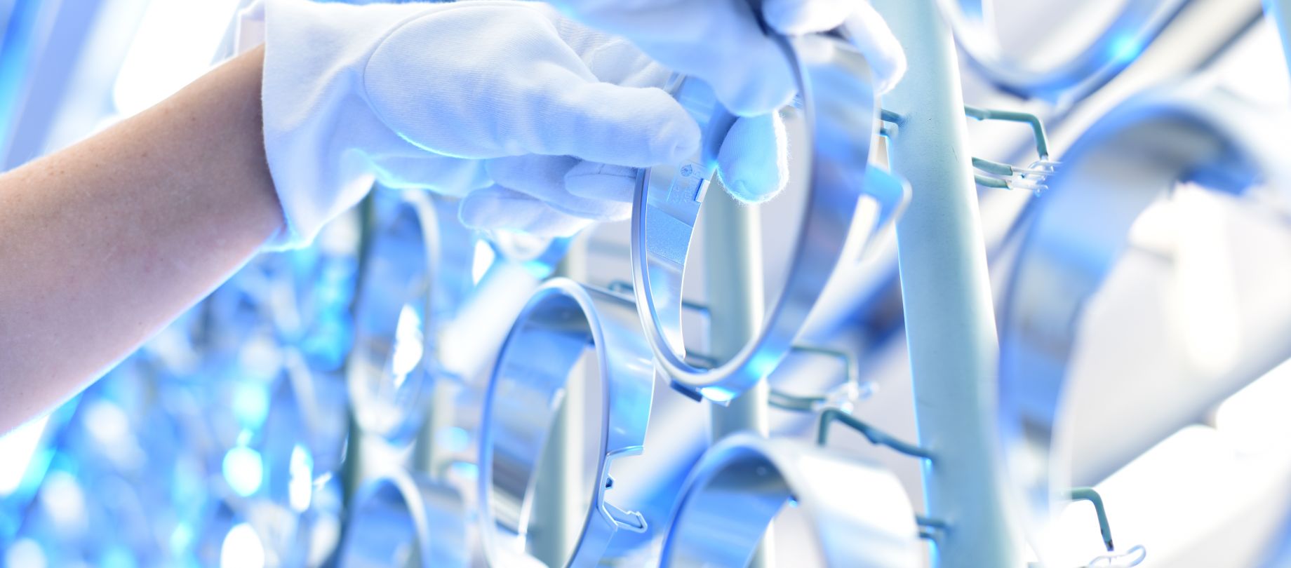 Galvanikartikel bei der Kontrolle